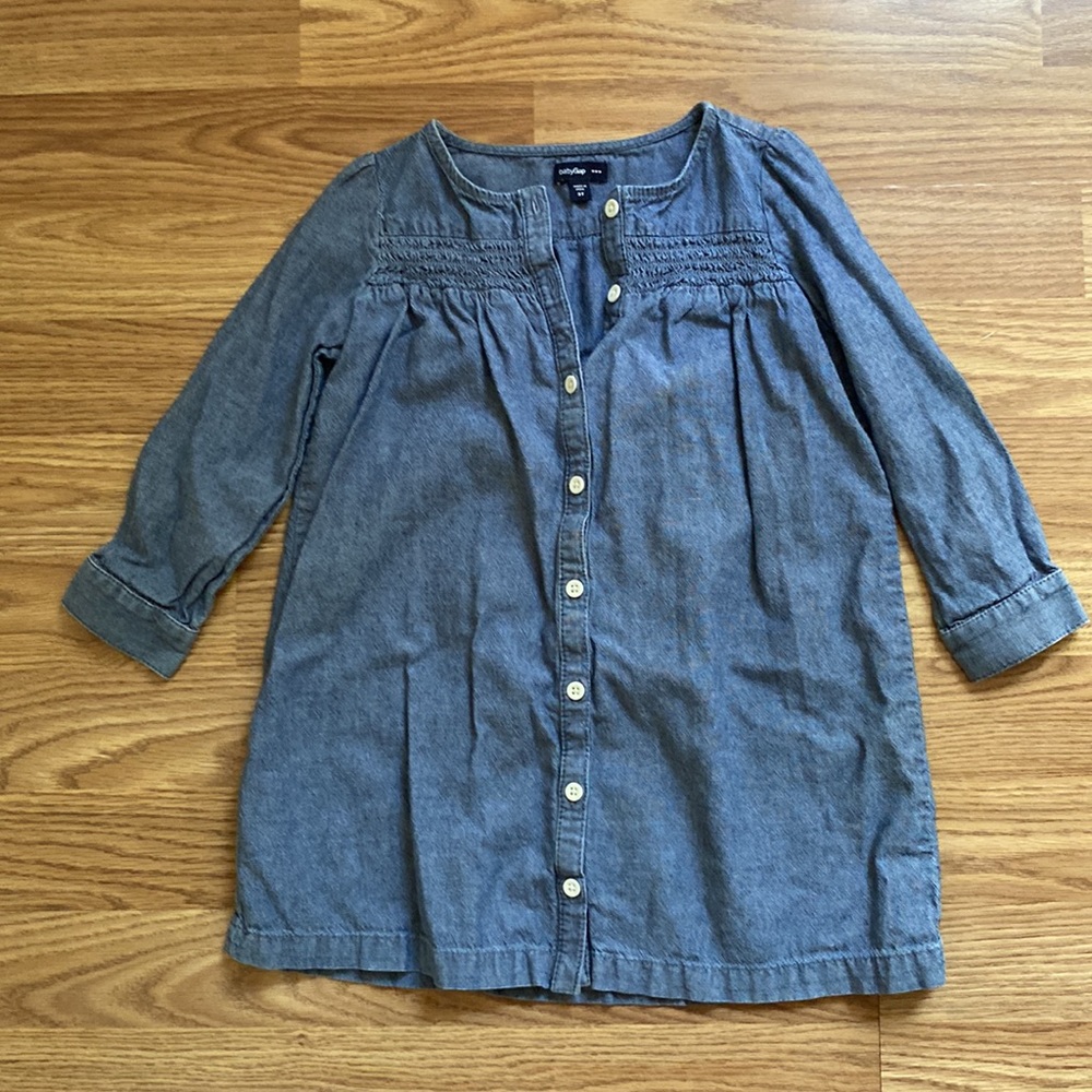 GAP Kids Casual Denim Dress - Blue